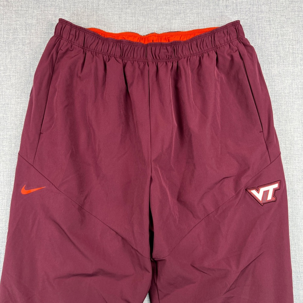 Nike Virginia Tech Hokies On Field Warmup Pants Men Large Tall TEAM ISSUE Maroon - Picture 3 of 14